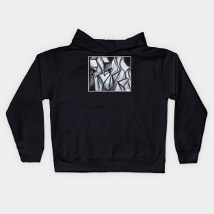 Black and white 3 Kids Hoodie